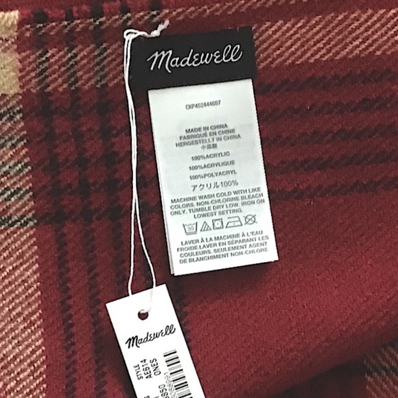 Madewell Scarf Wrap Cape New With Tag